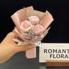 Высококачественный Мини Букет Цветов Розы 3 Головки Подарок Украшение Искусственный Букет Цветов Букет Искусственных Цветов День Учителя