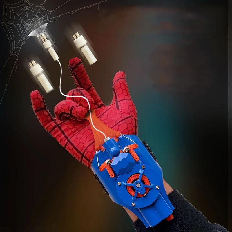 Electric Spider Web Launcher Glow In The Dark Retractable Luminous Rope Rechargeable Usb Stress Relief Toy For Kids Pet Play