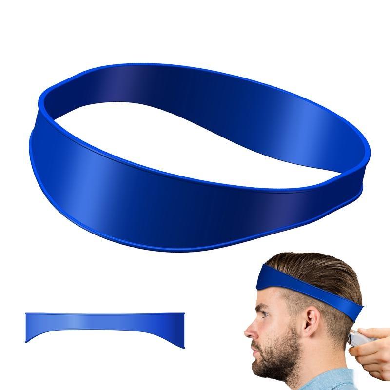 Silicone Shaving Neckline Template for Barber Hair Removal Neck Cut Hairdresser Tool Shave Use Elastic Band