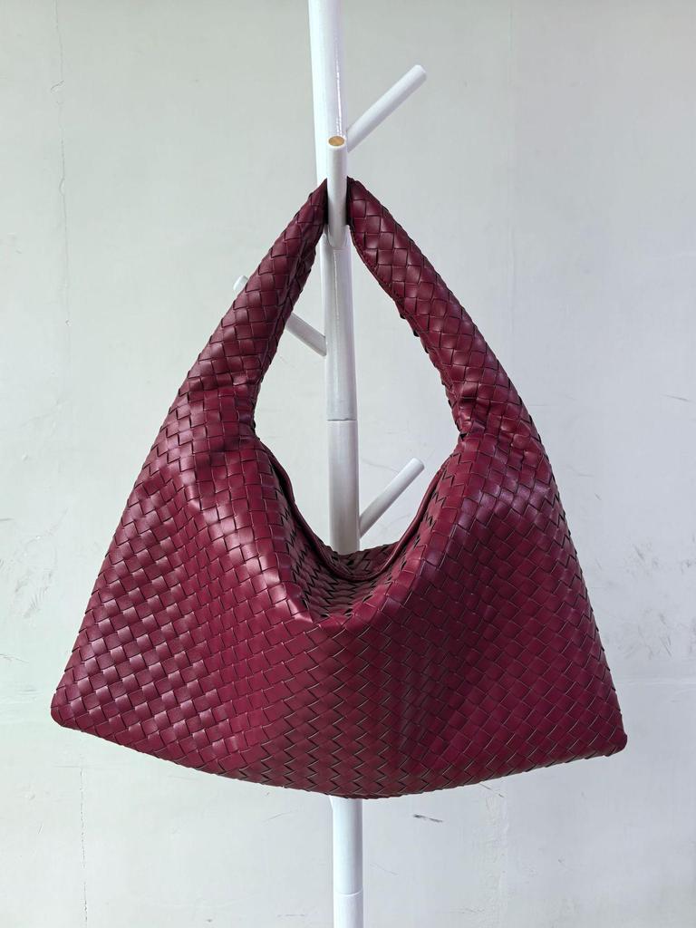 Плетеная женская сумка для пельменей: Осенне-зимняя мода, вместительная, трендовая универсальная сумка для поездок на работу