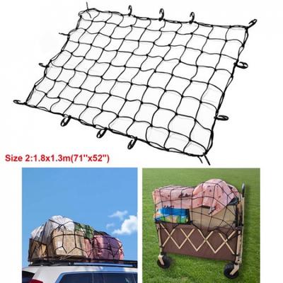 Прочная латексная сетка для багажника на крышу пикапа размером 52''x 71'' с 14 крючками.