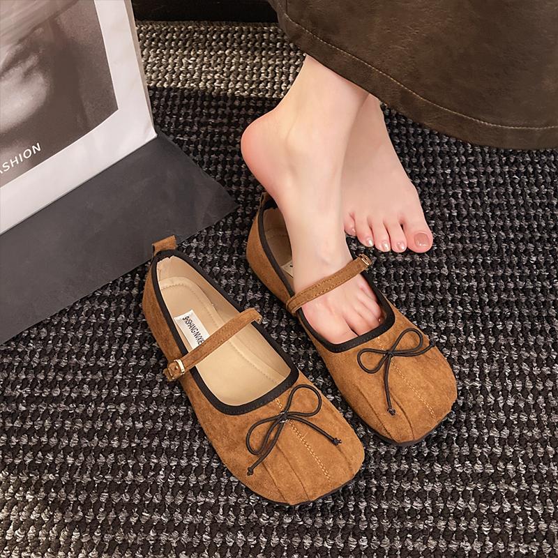 Модная обувь Женские балетки с бантом, с мелким вырезом, нарядные, новые, летние, с бабочкой, весенние, туфли Мэри Джейн, женские балетки