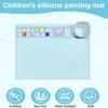 Силиконовый коврик для рисования с чашкой для чистки, эффективная палитра для смешивания, коврик для рисования, коврик для граффити для детей, художников