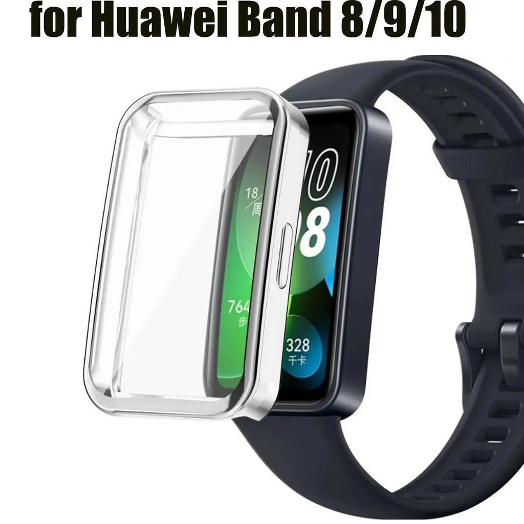 TPU Shell for Huawei Band 10 9 8 Screen Protector Bumper Shell Shockproof Protective Cover for Huawei SmartBand 9 10