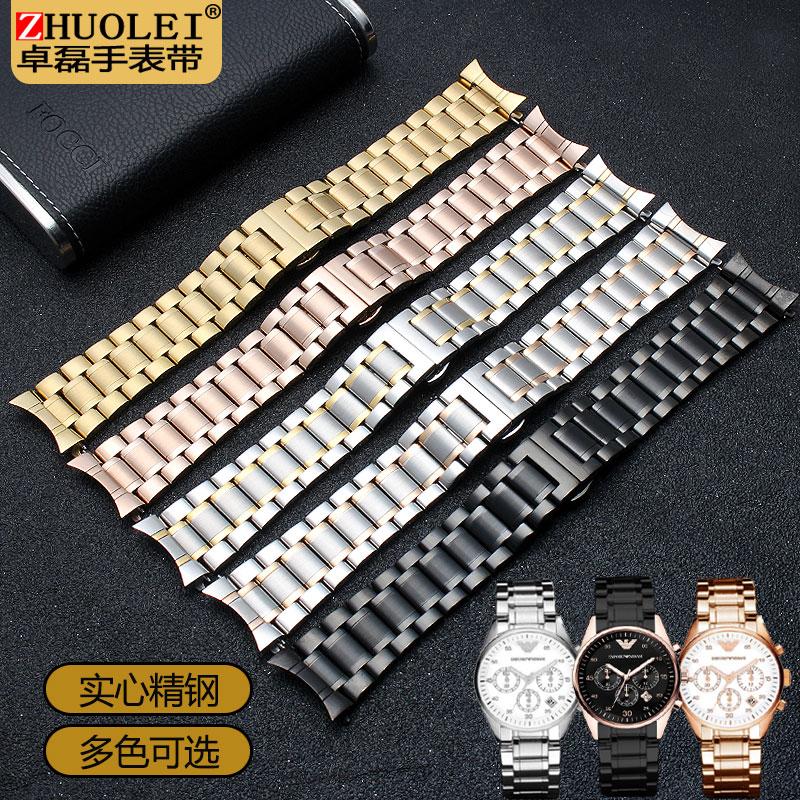 Нержавеющая сталь ремешок для Armani AR5906 AR5905 AR5890 AR5889 5858 5920 5919 мужской 23мм женский 20мм Раскладывающаяся застежка ремешок для часов браслет