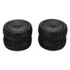 4Pcs 75mm Closed RC Car Tires, Rubber Wheel with Sponge Lining for Better Grip,   Upgrade Parts for 144001 1 14 Off Road Vehicle