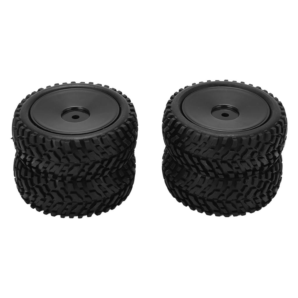 4Pcs 75mm Closed RC Car Tires, Rubber Wheel with Sponge Lining for Better Grip, Upgrade Parts for 144001 1 14 Off Road Vehicle