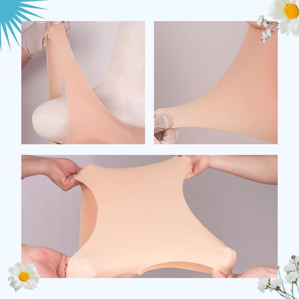 KUMIHO Silicone Low Round Perfect for Artificial Fake for and Realistic Silicone Natural Color Bust, Neck, Neck, Summer, Breasts, Breasts,