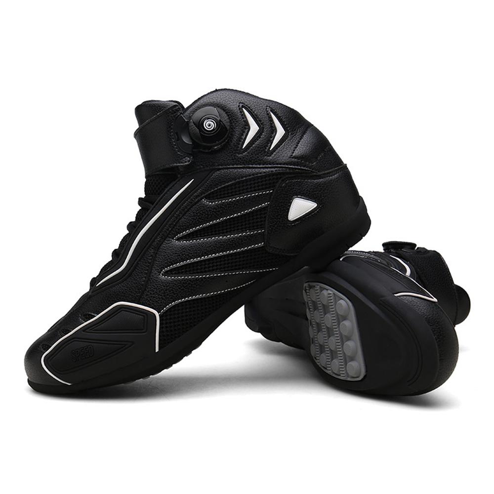 Мотоциклетные ботинки мужские шипованные ботинки износостойкие ботинки для мотокросса дышащая обувь для мотоциклистов противоскользящее мотоциклетное снаряжение