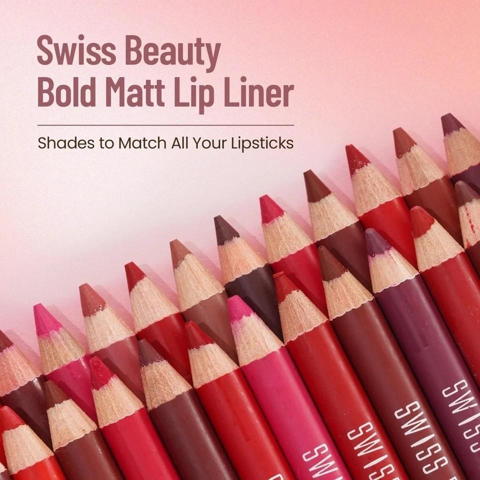 Swiss Beauty Bold Matt Lip Liner Non-drying | Shade-02, 1.6gm