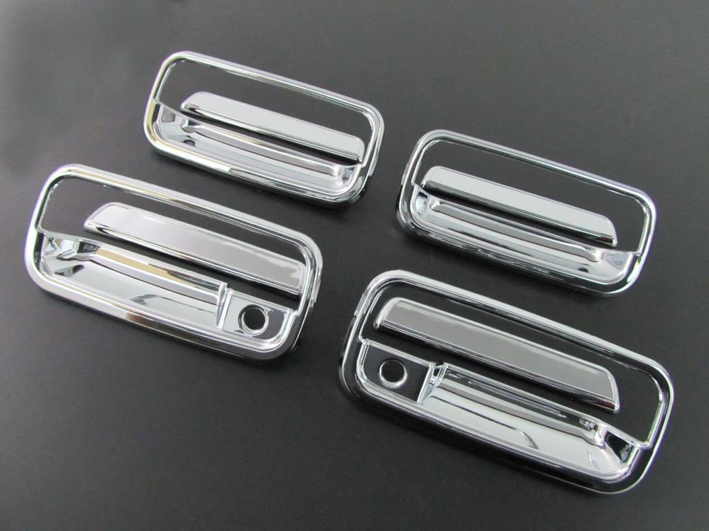 BRIGHTZ Chrome Door Handle Covers with Knob and Plate for Land Cruiser Prado 90 Series/95 Series [DHC-NOBU-211] 733