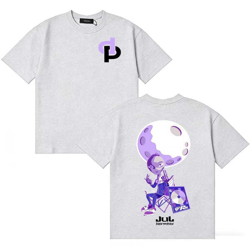 Rapper Jules Lyon France Stadium Tour Merchandise Tshirt Unisex Pure Cotton st Century Style Popular Casual Tshirt