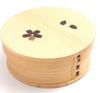 Лакированная посуда Miyoshi Honpo Magewappa Round Bento Cherry Blossom Plain Cedar Natural Wood Bento 1 Lunch Mini 1 Japanese Japanese Traditional Box, 640 мл,