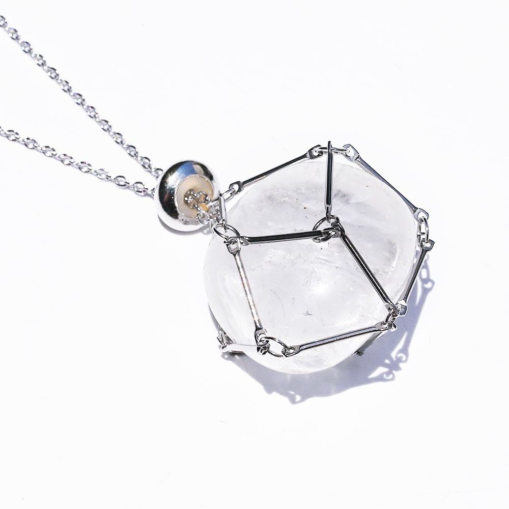 Серебристый цвет Кристальная сетка Металлическое ожерелье Медная цепочка Ожерелья Женщины Мужчины