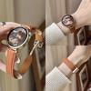 Для Huawei Gt6/Gt5Pro Ремешок из фактурной кожи с магнитной застежкой Gt4 Женские часы Watch5 Браслет 18 мм