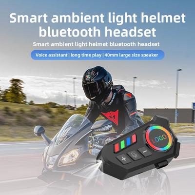 Мотоциклетная гарнитура Bluetooth с голосовой связью, помощник для езды, сверхчистый звук, долгое время работы от аккумулятора