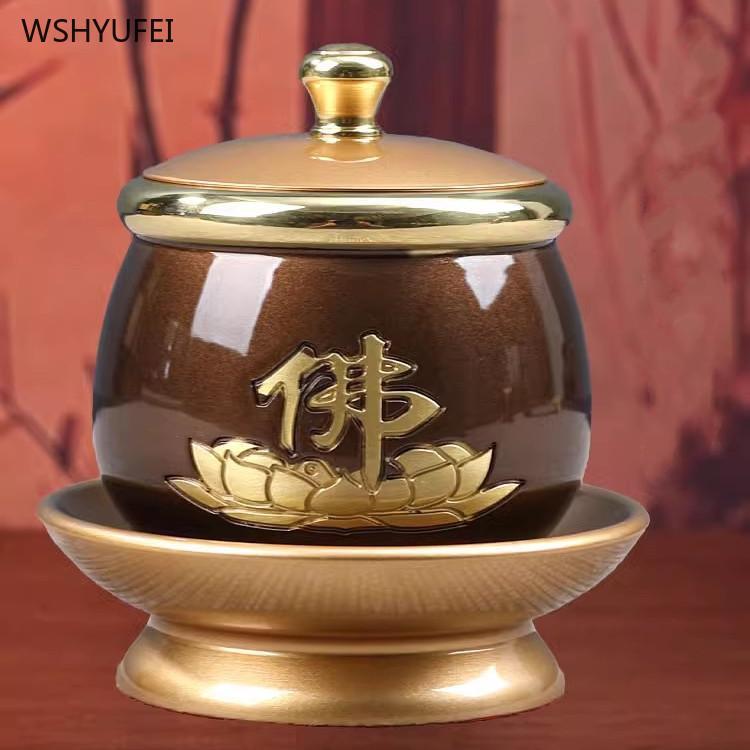 Металлическая чаша для подачи воды. Передняя чаша для воды Будды. Внутренний запас Бога Богатства. Чаши для вина. Чаша для очистки воды.