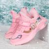 Autumn and Winter New Style Children's Cotton Warm Sports Running Shoes High-top Cotton Shoes Snow Shoes Children's Shoes Basketball Shoes Girl Shoes