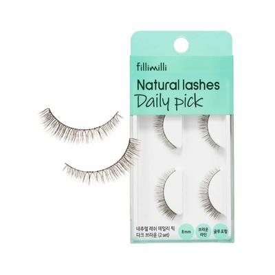 Natural Lash Daily Pick Темно-коричневый (2 КОМПЛЕКТА)