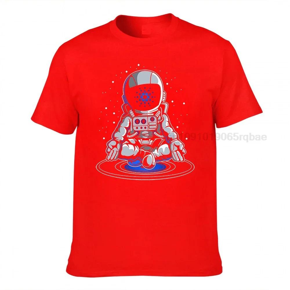 Cool Cardano Space Suite T Shirt Unisex Cotton Oversized T Shirts Astronaut Ada Coin Cryptocurrency Tee Streetwear Tshirt Emo Unisex