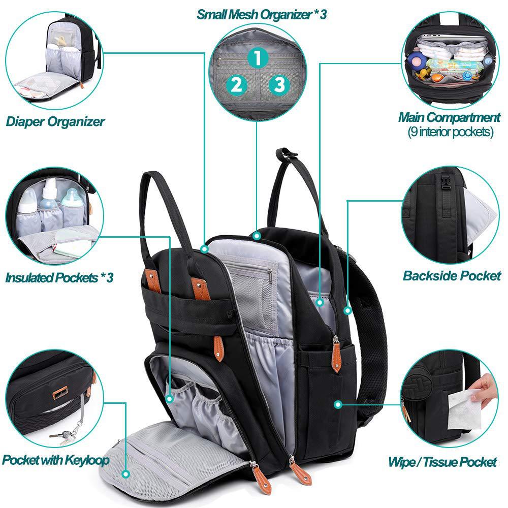 Foldable Waterproof Mommy Backpack & Bed - Large Capacity, Multi-Functional Mother & Baby Bag