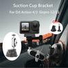 For Gopro13 DJI Action 4 Metal Car Suction Cup Mount Bracket 360 Adjustable 1/4 Standard Adapter for Insta360 X4 Ace Pro Car Cup