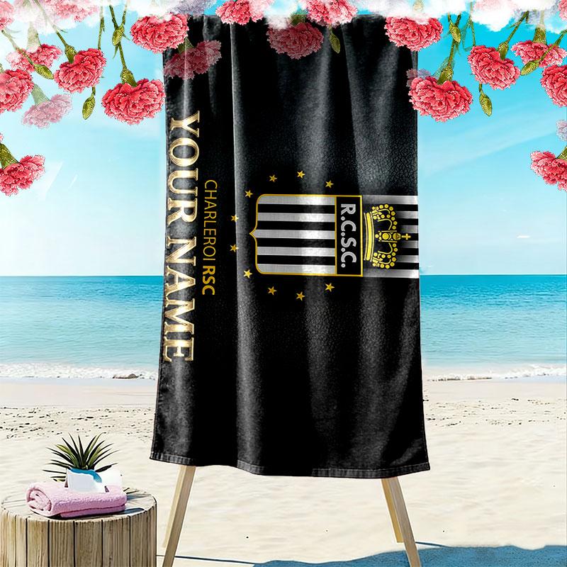 R.C.S.C Print Beach Towel, Large Soft Quick Dry Towel for Beach Camping Swimming