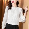 Autumn Long-sleeved Chiffon Fashion Shirt Lace Bottoming Small Shirt Western Style Top