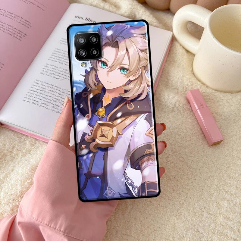 Самодовольный Альбедо Genshin Impact Для Samsung Galaxy A55 A35 A15 A32 A12 A22 A52 A54 A34 A14 A56 A36 A26 A16 A13 A53 A06 Чехол