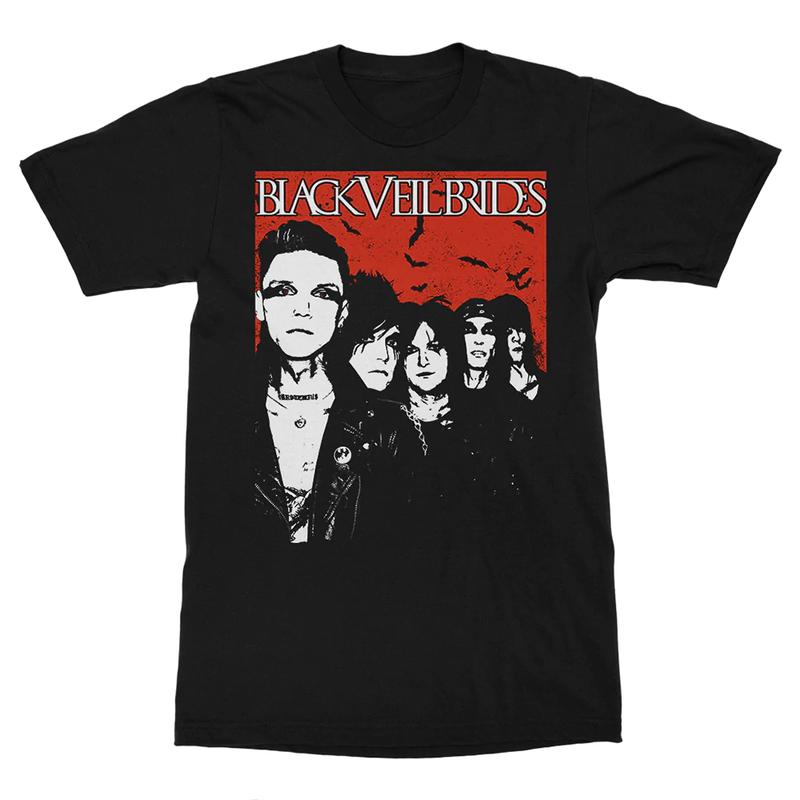 Vintage Members Of Veil Brides Band Heavy Cotton Black All Size Unisex T-Shirt