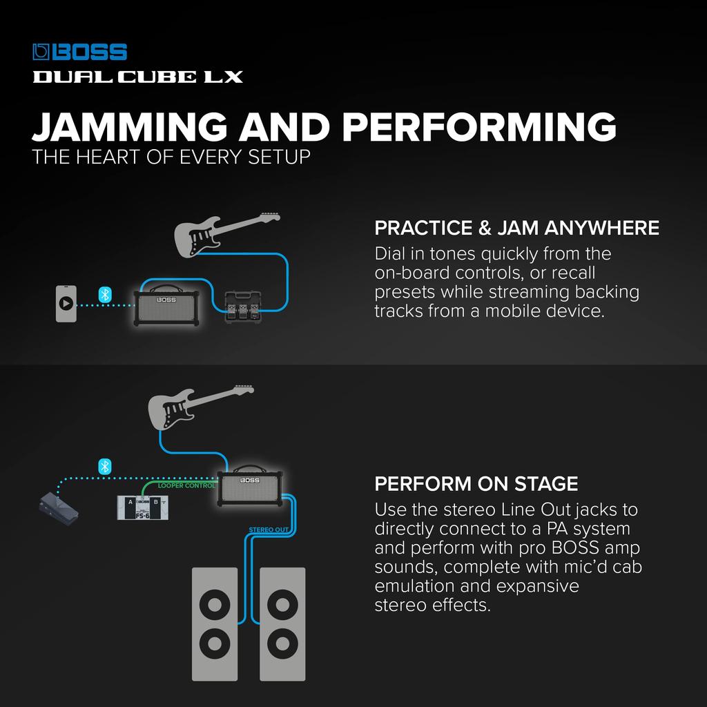 CUBE LX LX Гитарный усилитель Гитарный усилитель BOSS Максимальная выходная мощность 10 Вт BOSS/DUAL D-CUBE
