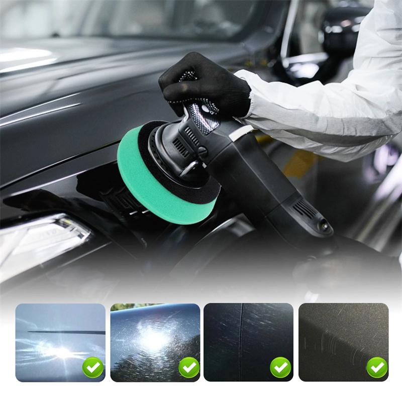 5 шт./набор 6-дюймовый полировальный круг Набор полировальных кругов для автомобиля Цветной губчатый диск Плоский волнистый пенный диск Полировальный круг Шерстяной шарик