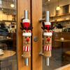 Snowman Refrigerator Door Handle Covers Christmas Microwave Oven Handle Covers  Festive Decorative