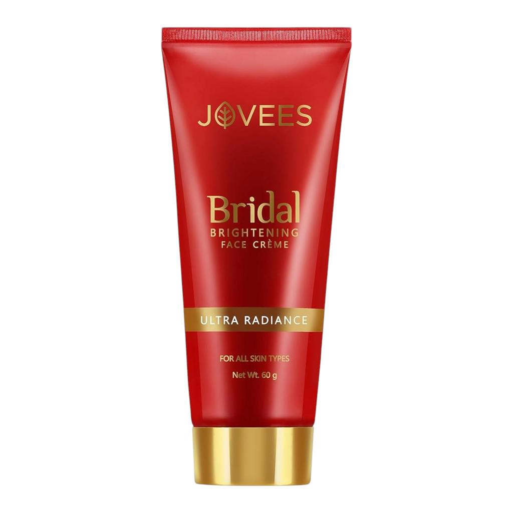 Jovees Herbal Bridal Face Creme 60gm | Natural Glow Daily Moisturizer For Radiance Hydrated Bright Smooth Skin | Ultra Light Cream For All Skin Types