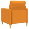 2 Piece Storage Sofa Set Dark Yellow Polyester