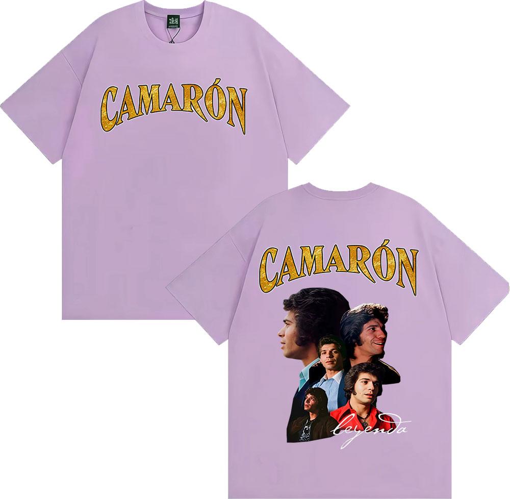 Rock Band Camarón De La Isla Album Merch T-shirts for Men Women Fashion Retro Short Sleeve T Shirt Oversized 100% Cotton T-shirt