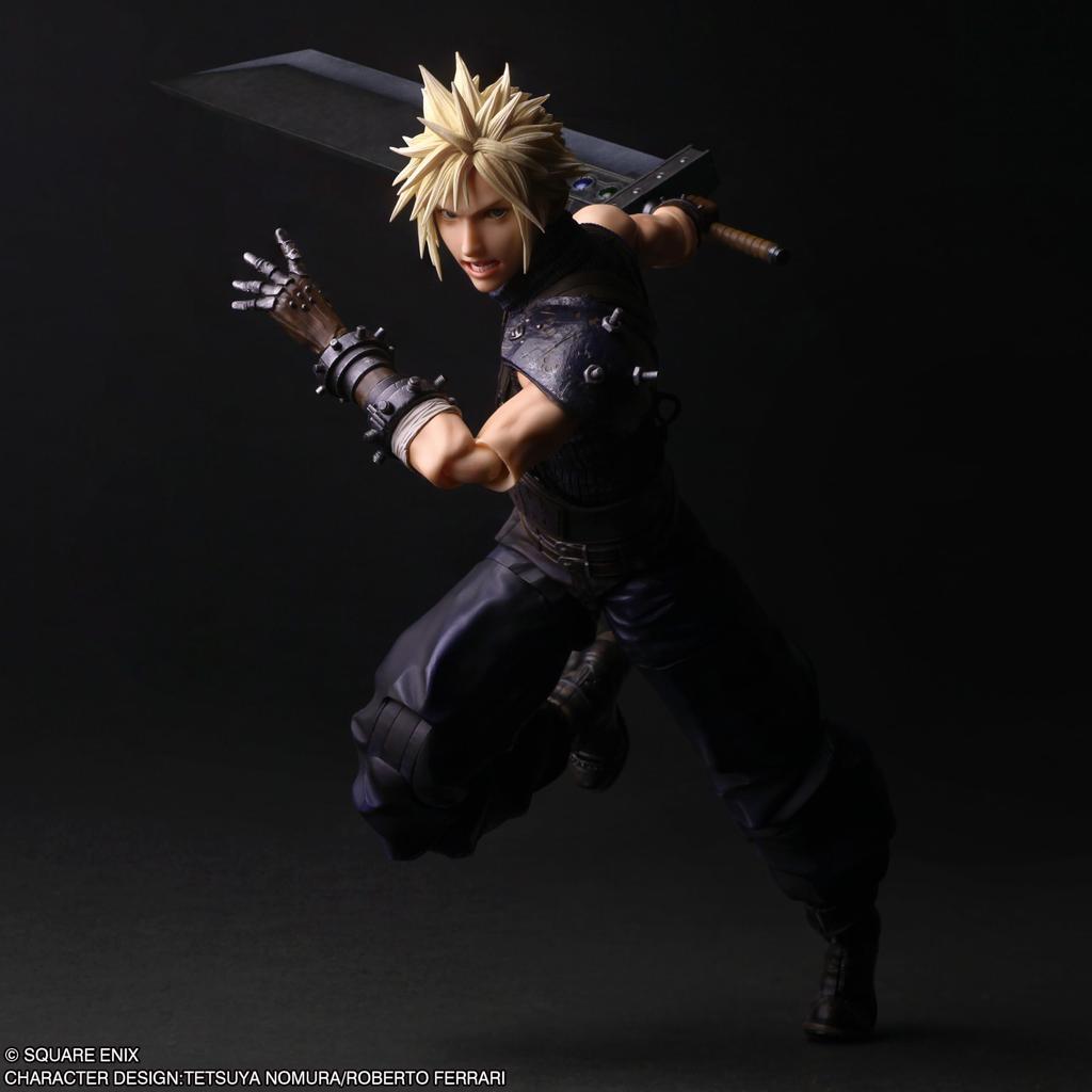 Square Enix Final Fantasy VII Rebirth PLAY ARTS Kai Cloud Strife Action Figure