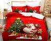 Christmas Quilt Cover Bedding Set Duvet Comforter Pillow Case Twin Queen King Double Full Single 3PCS Bedroom Decor Women Gift
