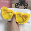Женские сексуальные солнцезащитные очки Eye Love Heart в стиле ретро с большой оправой, индивидуальные солнцезащитные очки