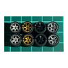 164 Custom Wheels for 4 Cars TE37 Style Silver & Gold & Black & Grey AH0062 Approx. 10.8mm Mini Cars Etc. [Used]