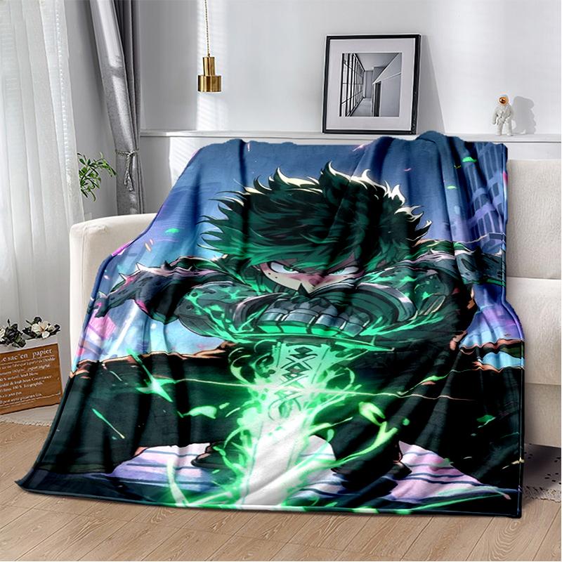 3D одеяло My Hero Academia Деку Бакуго Мультяшное Аниме, Мягкое плед для дома спальни кровати дивана путешествия пикника Покрытие для детей