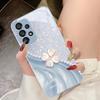 Белый четырехлистный клевер для Samsung Galaxy S10 4G S20 11E 30 S21 21Fe 22 S24 Pro S23 Ultra 5G S8 S9 Закаленное стекло Чехол для телефона