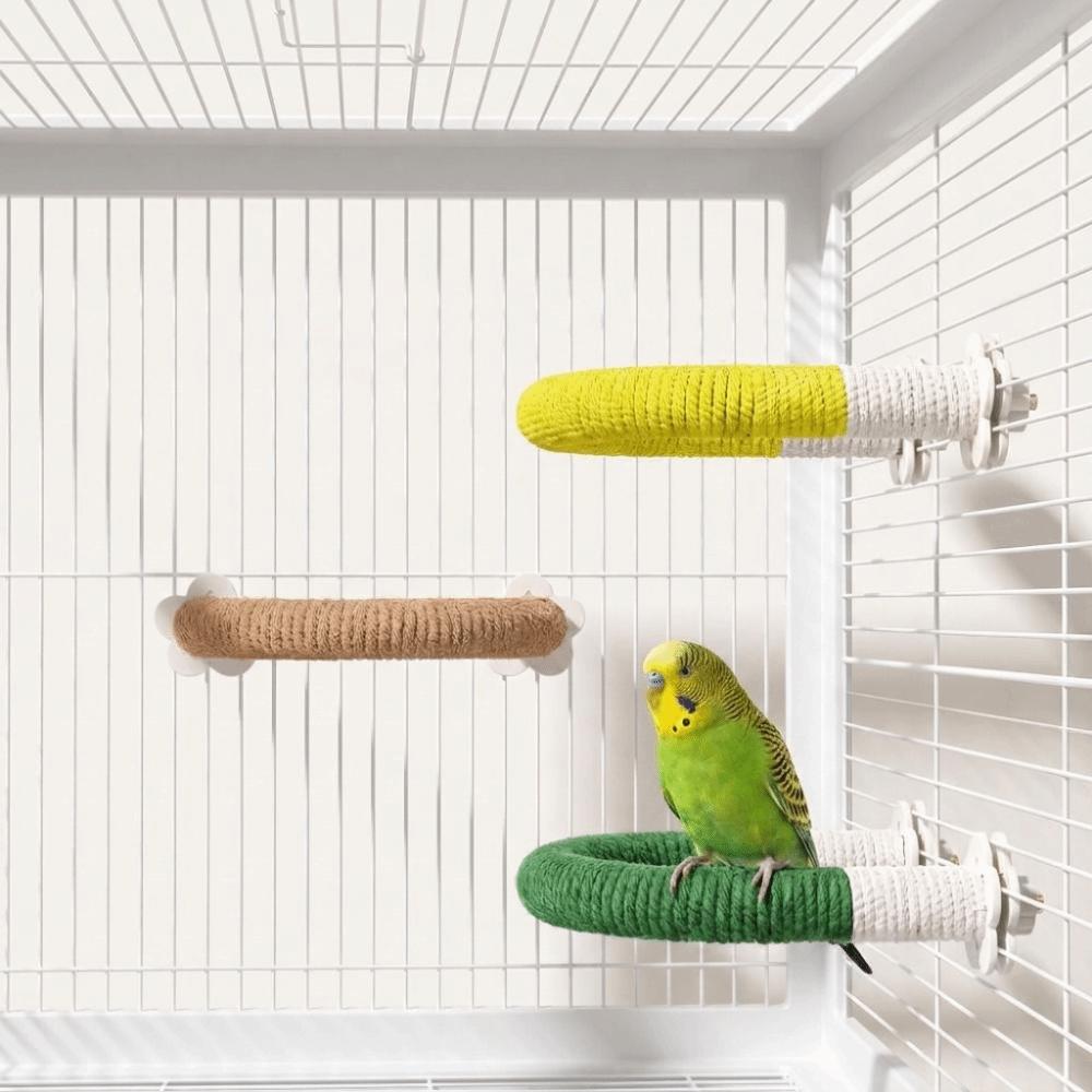 U-shape Bird Grinding Stand Bite-Resisting Bird Teeth Chew Pole Parrot Rope Perch Small Parrots