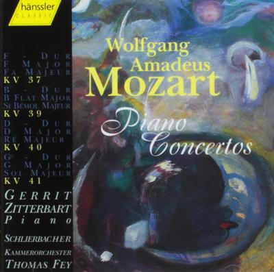 CD В.А. МОЦАРТ, ГЕРРИТ ЦИТТЕРБАРТ, ШЛИ - Концерты для фортепиано 37 39 40 41 Германия Классика Б/У