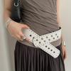 Gothic Wide Women's Belt Snap Button Dress Jeans Belt Vintage Rivet Waist Belt  Spicy Girls