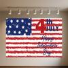 US July 4 Independence Day Background Celebration USA Flag 4th of July Independence Day Portrait Banner Decor Background Photo