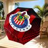 Club Deportivo Guadalajara Print Automatic Open Close Umbrella, Portable Foldable Umbrella, for Outdoor Commute Camping Trip, Ideal Birthday Gift