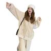 Influencer Women's Tracksuit Set: Loose Korean-Style Zipper Hoodie & Joggers for Autumn/Spring Casual Fashion