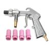 Practical Sand Blaster Gun Kit for W/ Ceramic Nozzle Tips Feed Blast Spray Gun for Cleaning Car Metal Rims Sandblast Cab
