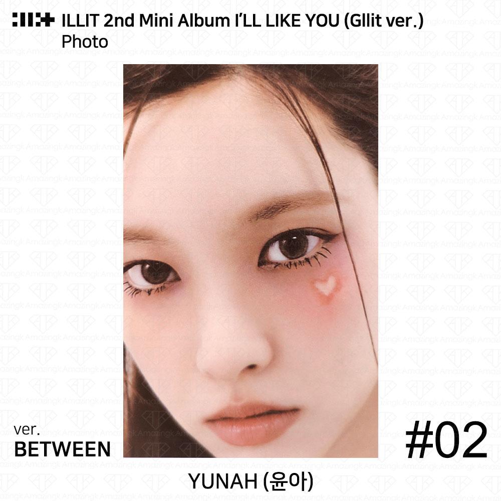 ILLIT 2-й мини-альбом I'LL LAKE YOU Gllit Ver To с фотокарточкой Between Photocard Photo